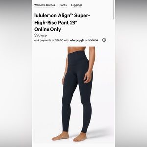 lululemon Align Super-High-Rise Leggings